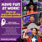 Chuck E. Cheese to Hire 1800 Employees to Support National Halloween Season Event, Boo-tacular™