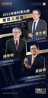 Announcement of 2022 Future Science Prize Winners: Wenhui Li, Xueming Yang, Ngaiming Mok (PRNewsfoto/Future Science Prize)