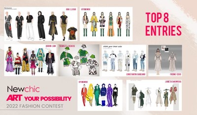 TOP 8 ENTRIES OF NEWCHIC 2022 FASHION CONTEST #ARTYOURPOSSIBILITY#