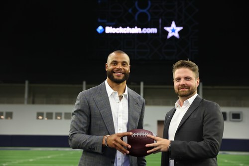 Dak Prescott, Dallas Cowboys and Peter Smith, Blockchain.com