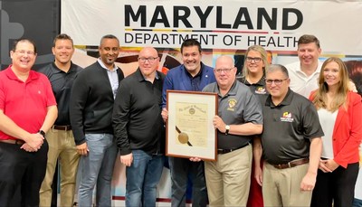 Maryland Governor Larry Hogan with Jay Sunny Bajaj, CEO, DMI, and team.