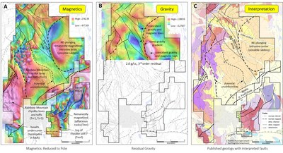 Figure 3 – South Bullfrog geophysical interpretations. (CNW Group/Zacapa Resources)