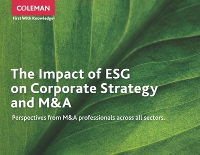 Insights from 500+ experts on the impact of ESG on Corporate Strategy and M&A.