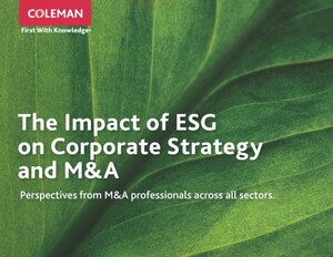 Coleman Research Releases Study on ESG Impact on M&amp;A and Corporate Strategy