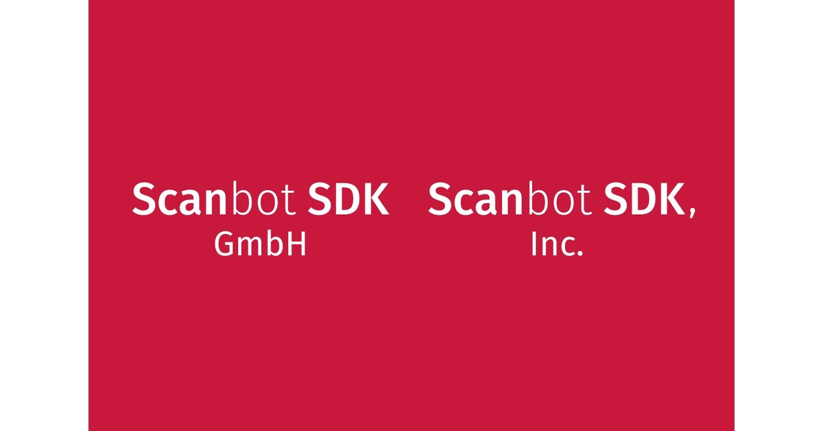 Scanbot SDK hat seine Firmennamen offiziell in „Scanbot SDK GmbH“ und „Scanbot SDK, Inc.“ geändert.