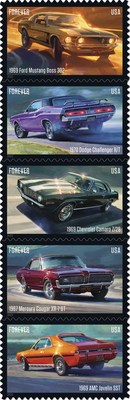 VROOOOM! VROOOOM! Pony Cars Forever Stamps Issued at the Great American Stamp Show.