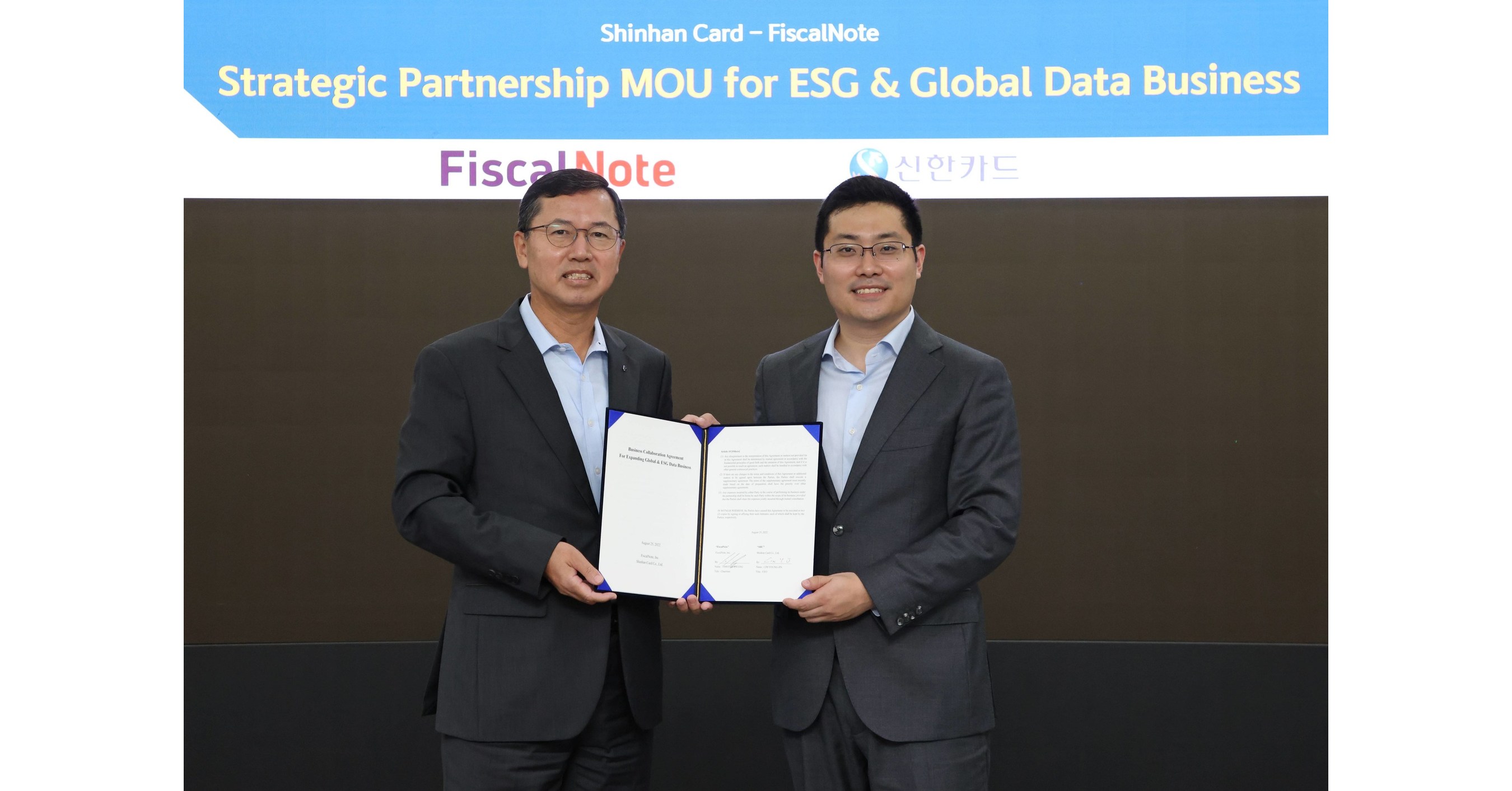 FISCALNOTE ANNOUNCES STRATEGIC PARTNERSHIP WITH SOUTH KOREA
