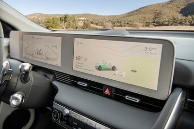 J.D. Power designated Hyundai as its overall innovation leader for the mass market segment in the 2022 U.S. Tech Experience Index (TXI) StudySM, released today. The 2022 IONIQ 5 interior screens are photographed in Irvine, Calif., on July 20, 2022.(ii)