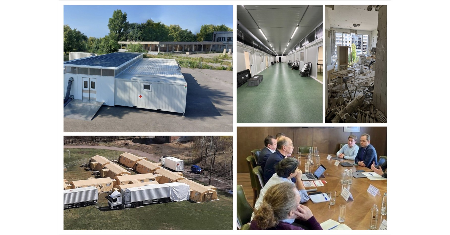 Coalitie van Nederlandse bedrijven levert mobiele ziekenhuizen en herbouwt Oekra&iuml;ense gezondheidszorg