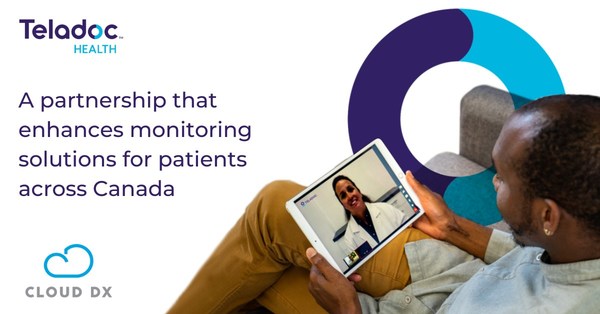 Teladoc Health and Cloud DX announce new partnership to provide remote patient monitoring. (CNW Group/Teladoc Health, Inc.)