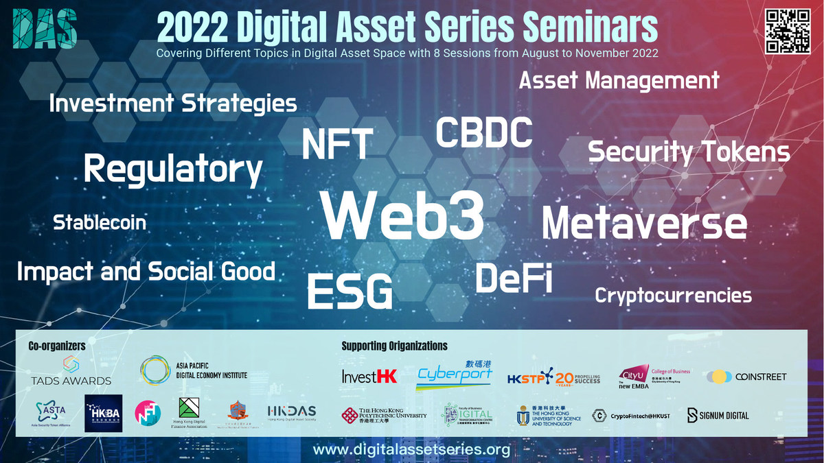 Asia's First Digital Asset Series (DAS) Seminars Covering Twelve Key Topics Across the Digital Asset Space to Debut in Hong Kong - Vimarsana News