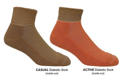 AVAL Diabetic Socks Casual (inside out) Active (inside out)