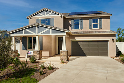 The Ammolite is one of two model homes at Richmond American’s new Seasons at The Fairways neighborhood in Beaumont, California.