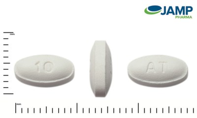 Jamp-Atorvastatin Calcium 10 mg tablets (CNW Group/Health Canada)