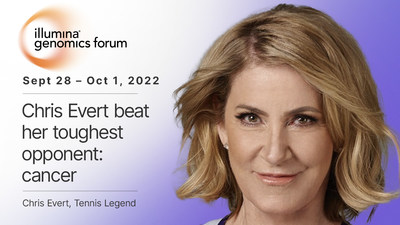 Illumina announced today that Chris Evert, tennis icon will be a featured speaker at The Illumina Genomics Forum on October 1 in San Diego. To register and for more information visit illuminagenomicsforum.com.