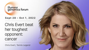 Illumina Genomics Forum to Feature Tennis Legend Chris Evert on the Role Genomics Played in her Cancer Fight