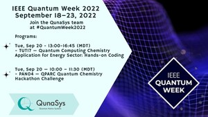 QunaSys to participate in IEEE International Conference on Quantum Computing and Engineering (QCE22)