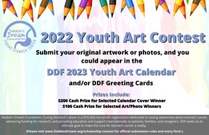Debbie's Dream Foundation: Curing Stomach Cancer Announces 2022 Youth Art Contest