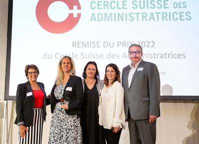 From left to right : Dominique Faesch; Diana Oltramare; Mieke Van de Capelle; Veronique Baulet; Francois Rohrbach.