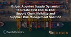Exiger Acquires Supply Dynamics to Create First End-to-End Supply Chain Visibility and Supplier Risk Management Solution