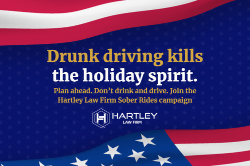 Hartley Law Firm Sober Rides campaign