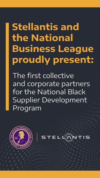 Stellantis and the National Business League today launched the inaugural collective of the National Black Supplier Development Program. The program also announced the addition of a diverse group of eight corporate partners that will enhance the development and business opportunities for Black-owned companies.