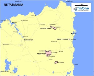 TINONE TO ACQUIRE THE RATTLER RANGE TIN PROJECT IN TASMANIA, AUSTRALIA