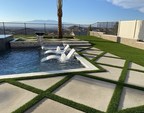 Synthetic Grass Transformation Enhances Riverside Pool Deck