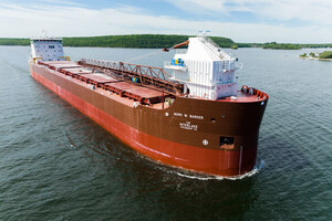 Historic Christening of the First New U.S.-flagged Great Lakes Bulk Carrier in Nearly 40 years