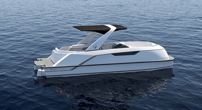 The Pure Pontoon Boat, which is being developed in collaboration with strategic investor General Motors.