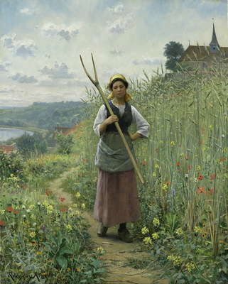 Daniel Ridgway Knight's Coming Through the Rye - Courtesy: Rehs Galleries, Inc., New York