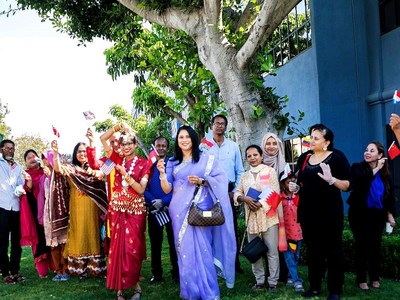 Diverse cultures gathered at the Church of Scientology in the name of friendship.