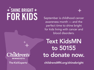 Children's Minnesota launches Shine Bright for Kids fundraiser to support kids fighting cancer and blood disorders