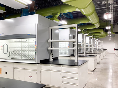 New analytical and chemical development laboratories total 30,000 square feet and provides future workspace for 85 analytical and chemical development scientists
