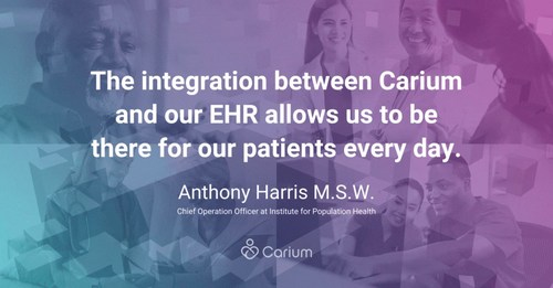 Chief Operation Officer, Anthony Harris M.S.W. and Chief Information Officer Technology Services, Mark Lynn, from Institute for Population Health share the impact this project has had on the patient and care team experience at IPH.
