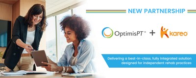 Optimis Services, Inc. and Kareo announce their partnership in a continuing effort to offer tremendous benefits to independent rehab practice owners. The OptimisPT + Kareo integration offers best-in-class features and ease of use, with efficient workflows and responsive support.