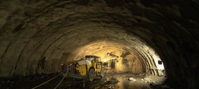 Tunnelling work in progress in Char Dham railway tunnel project