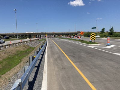 Nouvel accs vers l'autoroute 15 nord, au sud de l'autoroute 440  Laval. (Groupe CNW/Ministre des Transports)