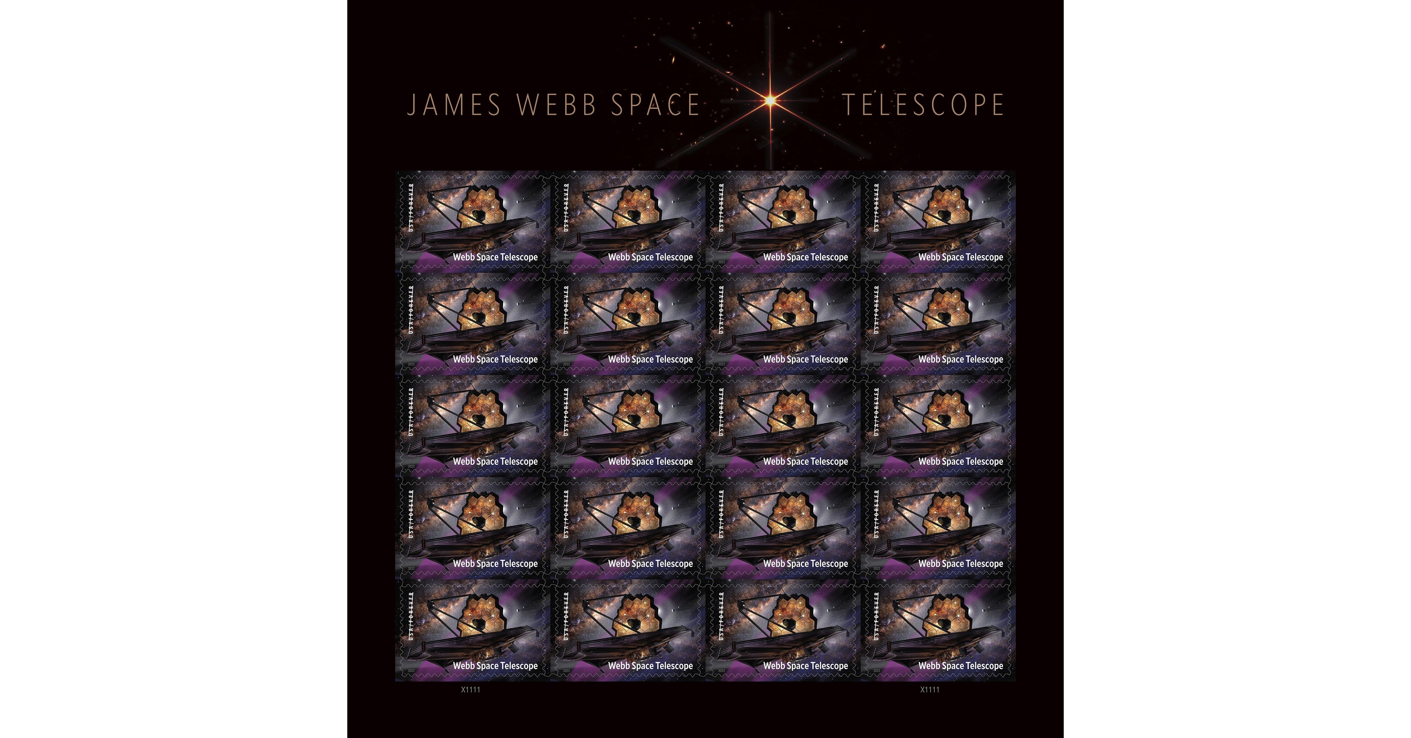 U.S. Postal Service Issues James b Space Telescope Stamp