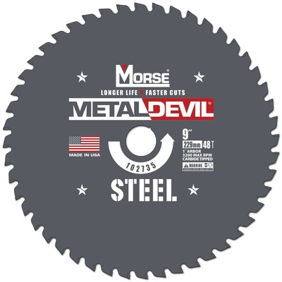 The 4th generation of Morse Metal Devil circular saw blades delivers unrivaled blade life and surface finish.