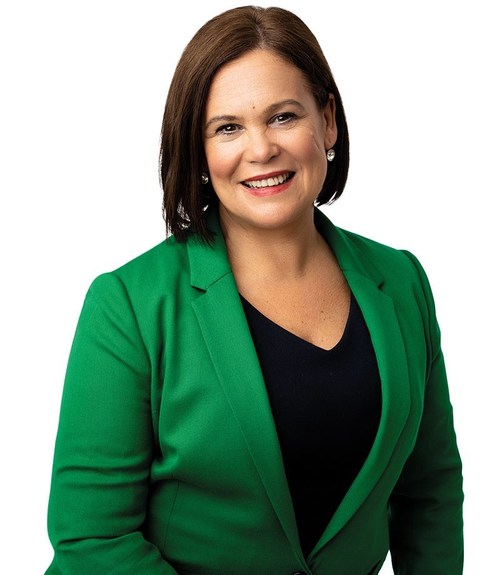 Sinn Fein leader Mary Lou McDonald (PRNewsfoto/Platinum Advisors DC on Mary Lou McDonald)