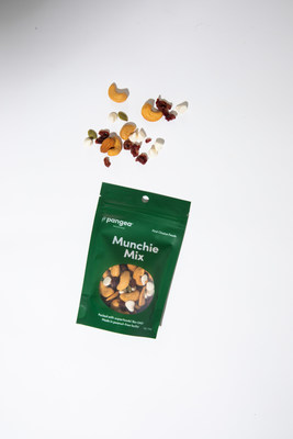 Pangea’s Munchie Mix is a superfood rich snack made with dried cranberries, yogurt chips, roasted cashews, almonds and pumpkin seeds. (CNW Group/Pangea Natural Foods Inc.)