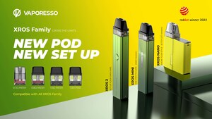 VAPORESSO-The Red Dot Award-Winning Product XROS 2 unleashes new color