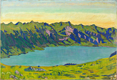 Ferdinand Hodler, Der Brienzersee von Breitlauenen aus (1906); sold for CHF 2,875,000 (~$3 million) on 17 June 2022 by Galerie Kornfeld in Bern Ferdinand Hodler, Der Brienzersee von Breitlauenen aus (1906); sold for CHF 2,875,000 (~$3 million) on 17 June 2022 by Galerie Kornfeld in Bern
