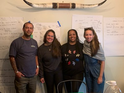 (L-R) Juan Gomez, Nel Andrews, Tracey Wells-Huggins, Alex Frank at the Robert N. Davoren Center.