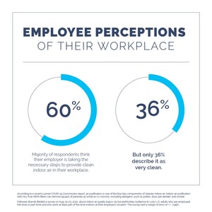 ONLY 36% OF AMERICAN WORKERS DESCRIBE THE INDOOR AIR AT THEIR WORKPLACE AS VERY CLEAN, ACCORDING TO FELLOWES BRANDS' INTERNATIONAL DAY OF CLEAN AIR SURVEY