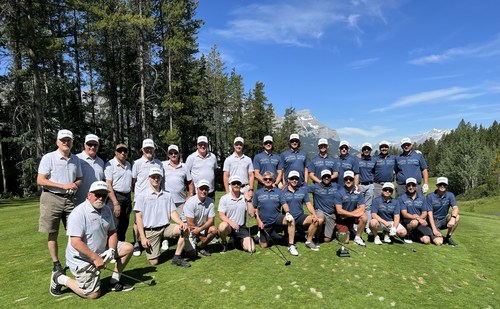 The 2022 Fuelled Father-Son golf tournament was held July 14th at Silvertip Golf Resort in Canmore, Alberta, Canada. Fuelled’s core values are Family, Integrity, Transparency and Fun. Fuelled’s purpose is “Having Fun Connecting The World." (CNW Group/Fuelled Family of Companies)