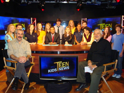 (l) Alan J. Weiss (R) Albert T. Primo, Executive Producers and Teen News Team, Season 6