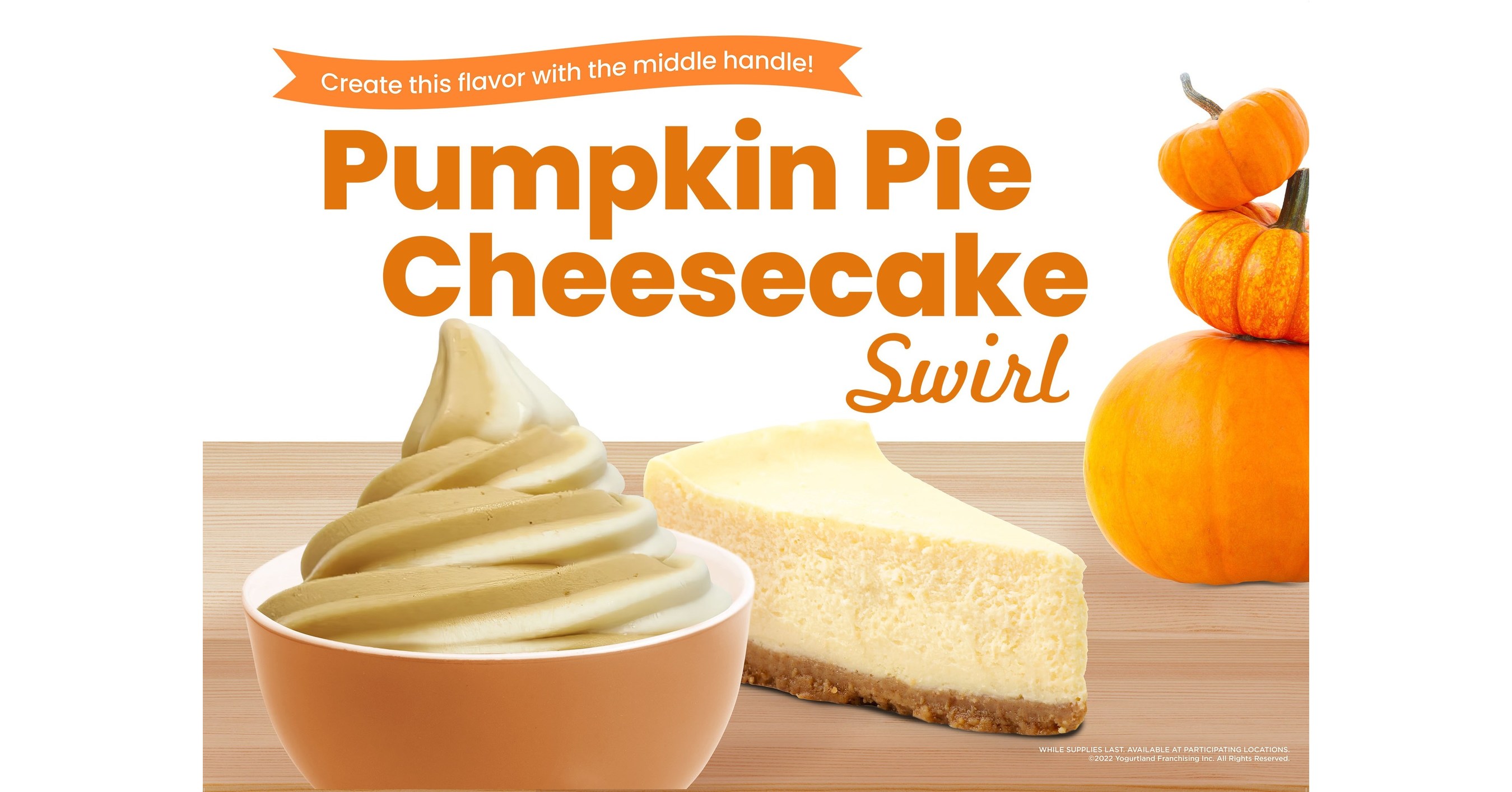Fall in Love with Yogurtland's Spin on Seasonal Flavors with Pumpkin Pie Cheesecake Swirl