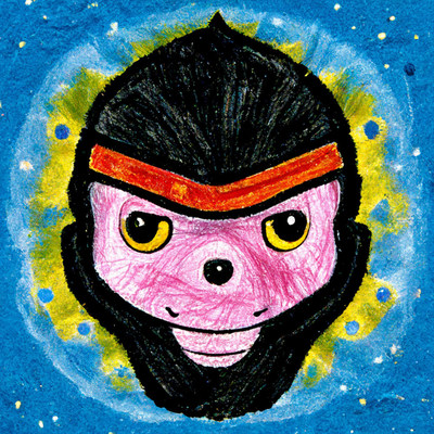 One of Marcus’ favorites, with the rare ‘Cosmic’ trait (CNW Group/Marcus Draw More Apes)